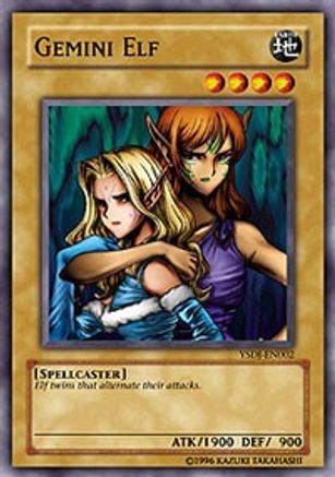 Gemini Elf (Common) (YSDJ-EN002) - Starter Deck: Jaden Yuki 1st Edition