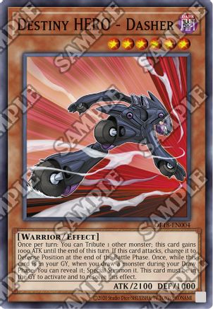 Destiny HERO - Dasher (Super Rare) (OP18-EN004) - OTS Tournament Pack 18 Unlimited