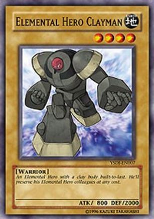 Elemental HERO Clayman (Common) (YSDJ-EN007) - Starter Deck: Jaden Yuki 1st Edition