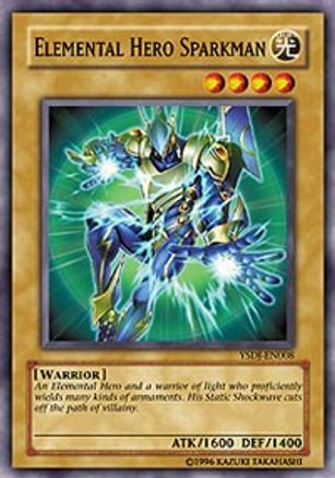 Elemental HERO Sparkman (Common) (YSDJ-EN008) - Starter Deck: Jaden Yuki 1st Edition