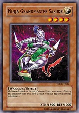 Ninja Grandmaster Sasuke (Common) (YSDJ-EN014) - Starter Deck: Jaden Yuki Unlimited