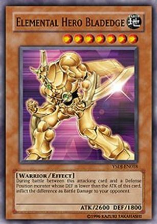 Elemental HERO Bladedge (Common) (YSDJ-EN018) - Starter Deck: Jaden Yuki 1st Edition
