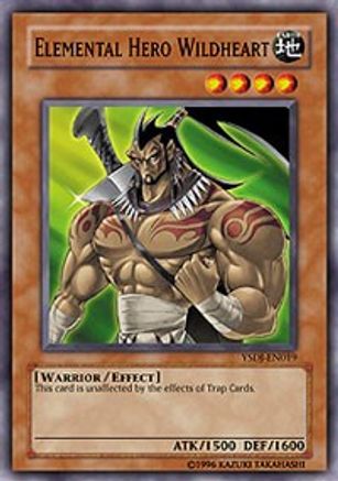 Elemental HERO Wildheart (Common) (YSDJ-EN019) - Starter Deck: Jaden Yuki 1st Edition