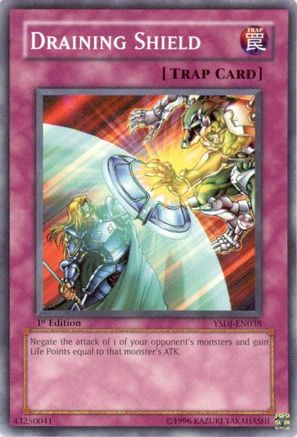 Draining Shield (Common) (YSDJ-EN038) - Starter Deck: Jaden Yuki Unlimited