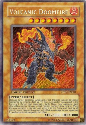 Volcanic Doomfire (Secret Rare) (CT04-EN004) - 2007 Collectors Tin Limited
