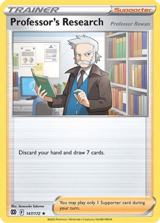 Professor's Research [Professor Rowan] (Non-Holo) (147/172) [Deck Exclusives] - Rare