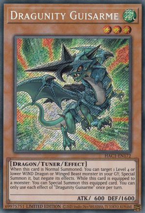 Dragunity Guisarme (Secret Rare) (HAC1-EN172) - Hidden Arsenal: Chapter 1 Limited