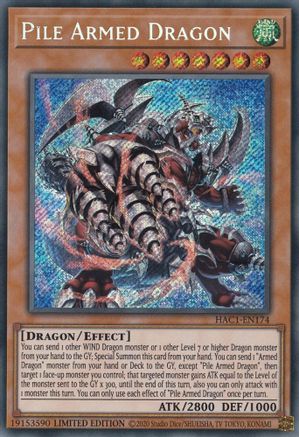 Pile Armed Dragon (Secret Rare) (HAC1-EN174) - Hidden Arsenal: Chapter 1 Limited