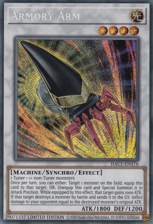 Armory Arm (Secret Rare) (HAC1-EN176) - Hidden Arsenal: Chapter 1 Limited