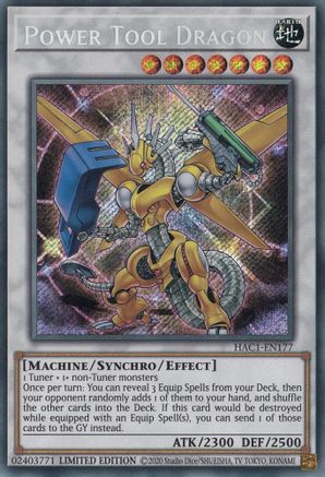 Power Tool Dragon (Secret Rare) (HAC1-EN177) - Hidden Arsenal: Chapter 1 Limited
