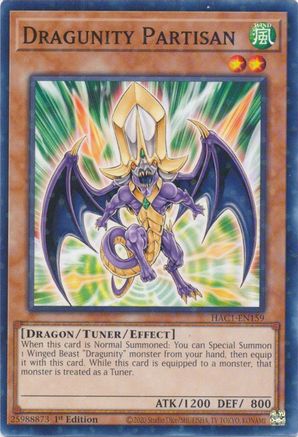 Dragunity Partisan (Duel Terminal) (Duel Terminal Technology Common) (HAC1-EN159) - Hidden Arsenal: Chapter 1 1st Edition