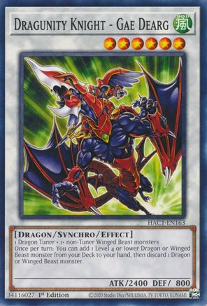 Dragunity Knight - Gae Dearg (Common) (HAC1-EN163) - Hidden Arsenal: Chapter 1 1st Edition