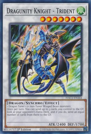 Dragunity Knight - Trident (Common) (HAC1-EN164) - Hidden Arsenal: Chapter 1 1st Edition