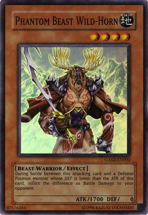 Phantom Beast Wild-Horn (Super Rare) (GX02-EN002) - GX Tag Force Promo Limited