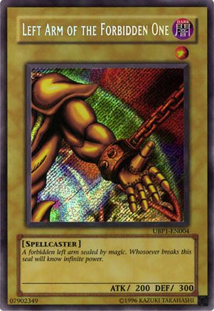 Left Arm of the Forbidden One (Secret Rare) (UBP1-EN004) - GX Ultimate Beginner's Pack 1 Limited