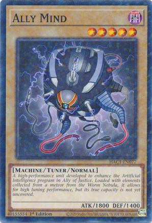 Ally Mind (Duel Terminal) (Duel Terminal Technology Common) (HAC1-EN077) - Hidden Arsenal: Chapter 1 1st Edition