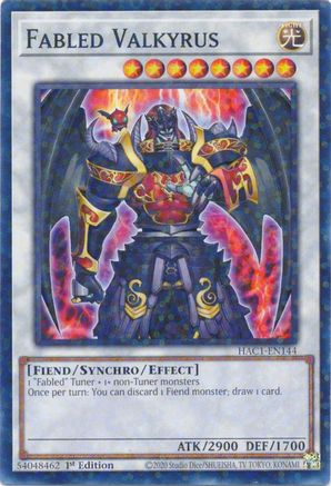 Fabled Valkyrus (Duel Terminal) (Duel Terminal Technology Common) (HAC1-EN144) - Hidden Arsenal: Chapter 1 1st Edition
