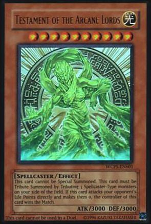 Testament of the Arcane Lords (Ultra Rare) (WCPS-EN601) - World Championship Series Limited