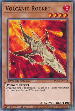 Volcanic Rocket (Common) (SGX1-ENH10) - Speed Duel GX: Duel Academy Box 1st Edition