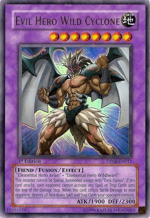 Evil Hero Wild Cyclone (Ultra Rare) (DP06-EN011) - Duelist Pack 6: Jaden Yuki 3 Unlimited