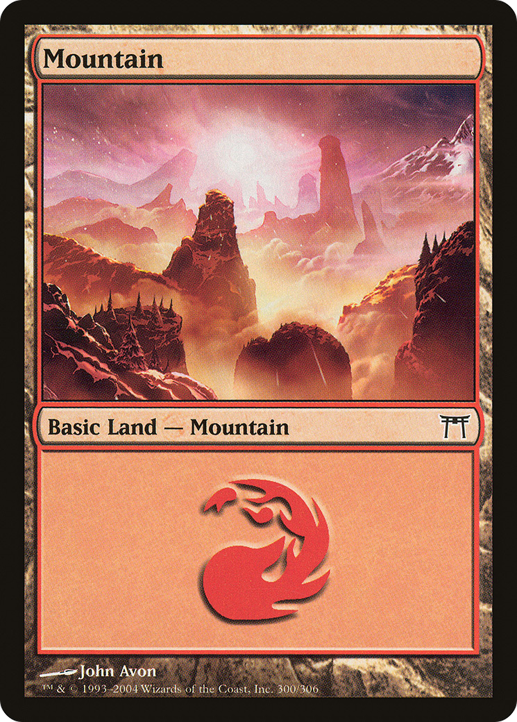 Mountain (CHK-300) [Champions of Kamigawa] Foil