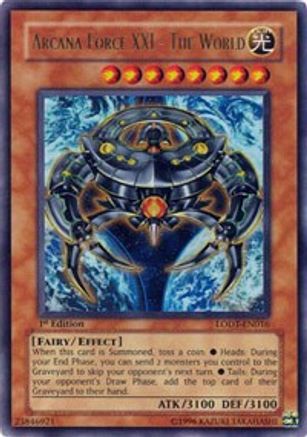 Arcana Force XXI - The World (Ultra Rare) (LODT-EN016) - Light of Destruction Unlimited
