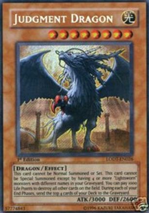 Judgment Dragon (Secret Rare) (LODT-EN026) - Light of Destruction Unlimited