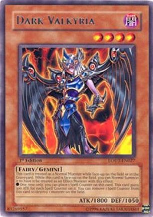 Dark Valkyria (Rare) (LODT-EN027) - Light of Destruction 1st Edition