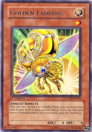 Golden Ladybug (Rare) (LODT-EN036) - Light of Destruction 1st Edition