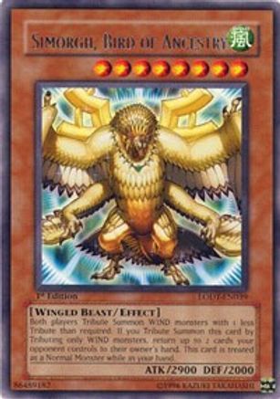 Simorgh, Bird of Ancestry (Rare) (LODT-EN039) - Light of Destruction 1st Edition
