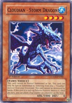 Cloudian - Storm Dragon (Common) (LODT-EN040) - Light of Destruction 1st Edition