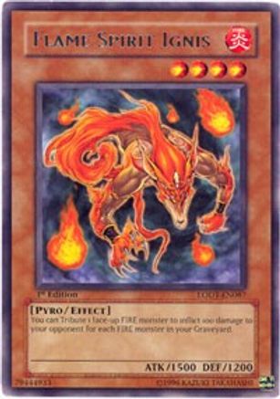 Flame Spirit Ignis (Rare) (LODT-EN087) - Light of Destruction Unlimited