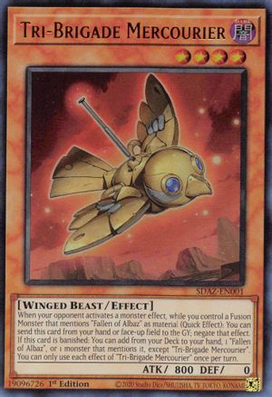 Tri-Brigade Mercourier (Ultra Rare) (SDAZ-EN001) - Structure Deck: Albaz Strike 1st Edition