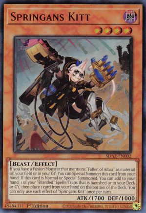 Springans Kitt (Ultra Rare) (SDAZ-EN002) - Structure Deck: Albaz Strike 1st Edition