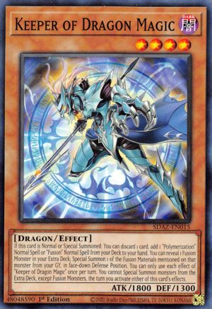 Keeper of Dragon Magic (Common) (SDAZ-EN015) - Structure Deck: Albaz Strike 1st Edition