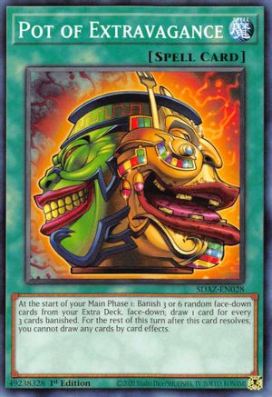 Pot of Extravagance (Common) (SDAZ-EN028) - Structure Deck: Albaz Strike 1st Edition