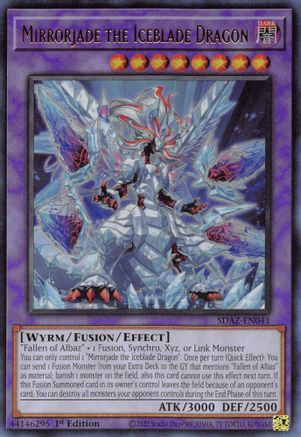 Mirrorjade the Iceblade Dragon (Ultra Rare) (SDAZ-EN041) - Structure Deck: Albaz Strike 1st Edition