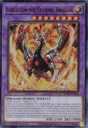 Lubellion the Searing Dragon (Ultra Rare) (SDAZ-EN042) - Structure Deck: Albaz Strike 1st Edition
