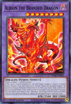 Albion the Branded Dragon (Common) (SDAZ-EN046) - Structure Deck: Albaz Strike 1st Edition