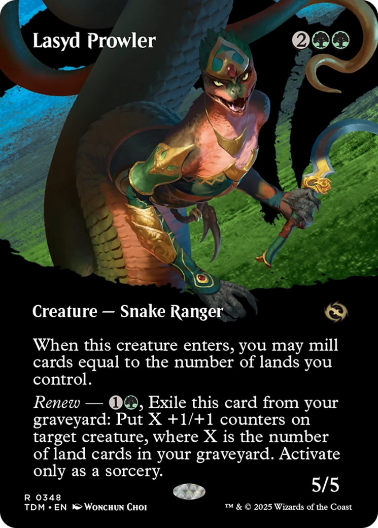 Lasyd Prowler (Borderless) (TDM-348) (Showcase) [Tarkir: Dragonstorm] Foil