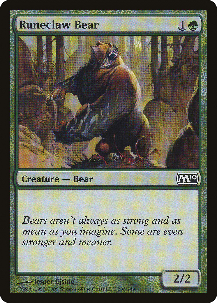 Runeclaw Bear (M10-203) [Magic 2010] Foil