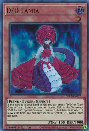 D/D Lamia (Ultra Rare) (GFP2-EN077) - Ghosts From the Past: The 2nd Haunting 1st Edition