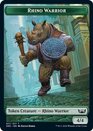 Rhino Warrior Token (SNC-011) [Streets of New Capenna]