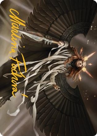 Angel of Suffering Art Card (Gold-Stamped Signature) (ASSNC-016) [Art Series: Streets of New Capenna]