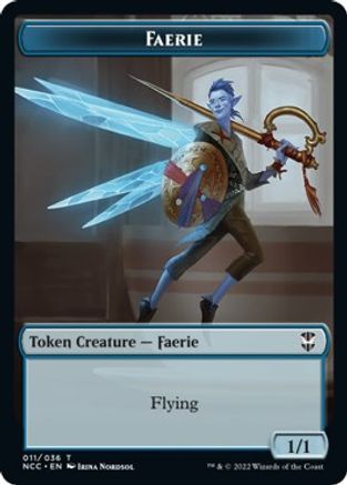 Faerie // Rogue Double-Sided Token (NCC-11 // 7) [Commander: Streets of New Capenna]
