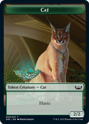 Cat // Rogue Double-Sided Token (SNC-9 // 7) [Streets of New Capenna] Foil