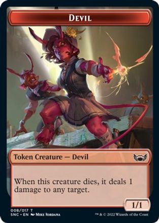 Devil // Rogue Double-Sided Token (SNC-8 // 7) [Streets of New Capenna] Foil