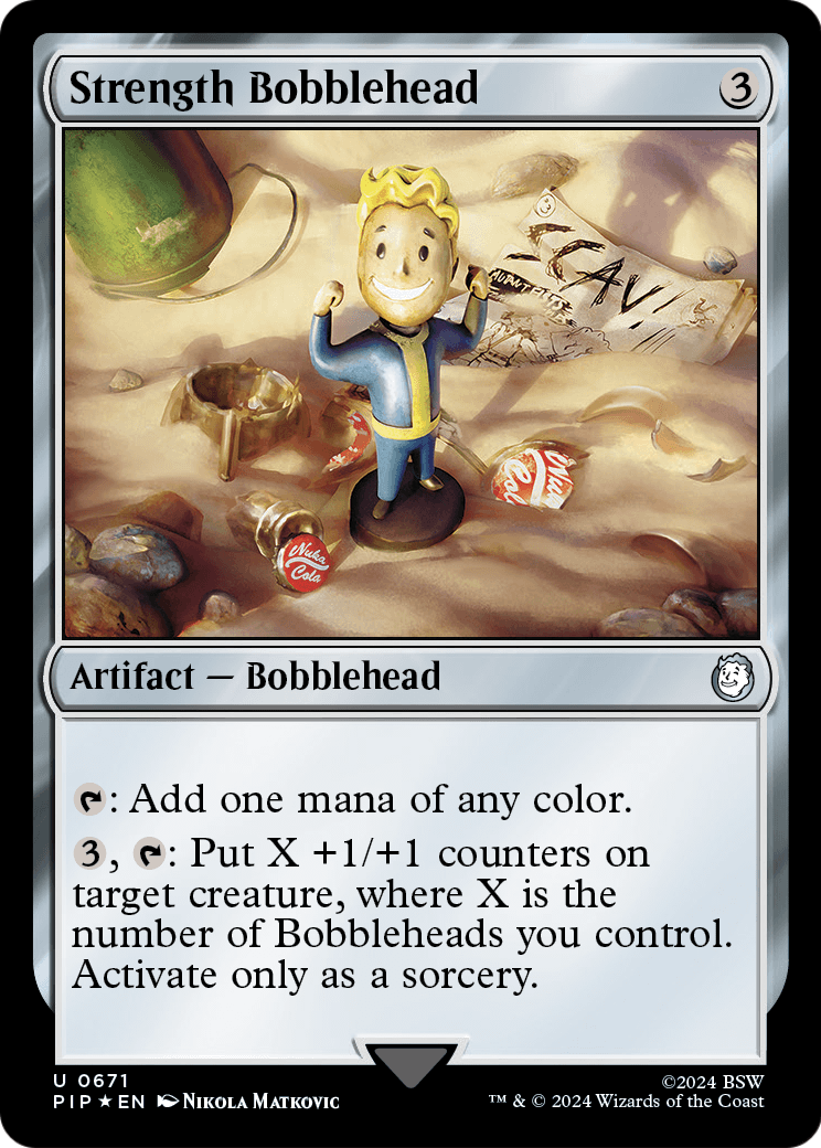 Strength Bobblehead (Surge Foil) (PIP-671) [Fallout] Foil
