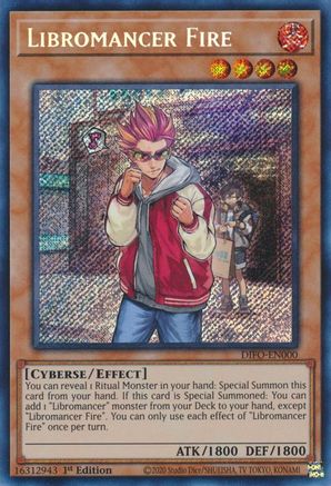 Libromancer Fire (Secret Rare) (DIFO-EN000) - Dimension Force 1st Edition