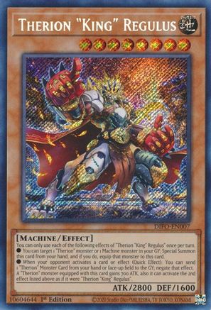 Therion "King" Regulus (Secret Rare) (DIFO-EN007) - Dimension Force 1st Edition